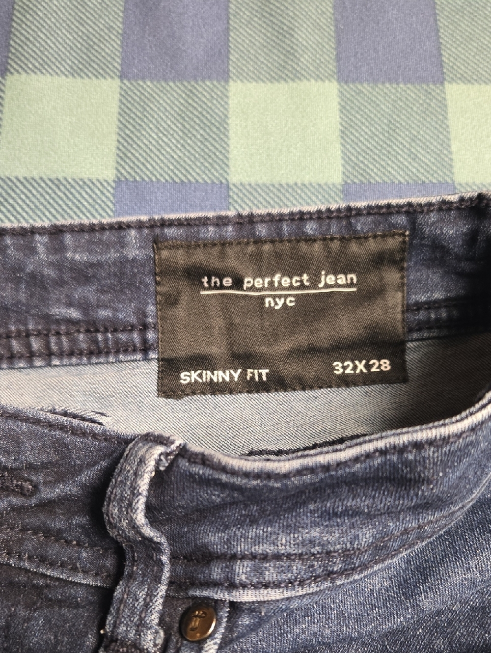 The Perfect Jean NYC Men's Skinny Fit Jeans - Dark Blue